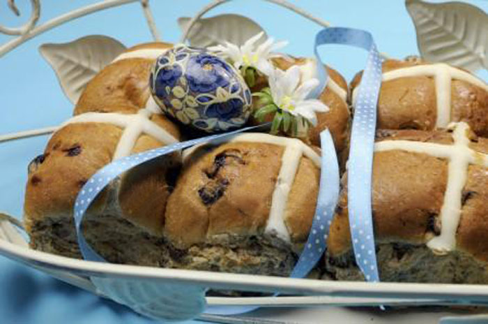 Pasqua in Gran Bretagna, hot cross buns - panini dolci pasquali