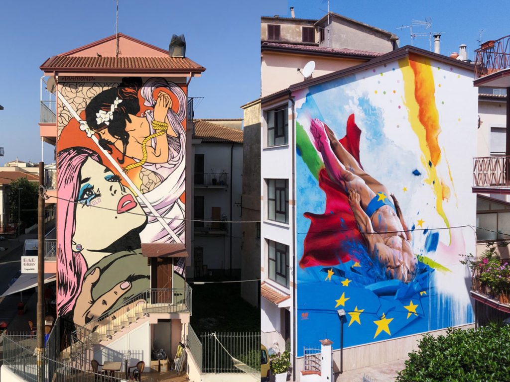 OSA, Operazione Street Art a Diamante, 2018 - Solo e Diamond + Man o'Matic