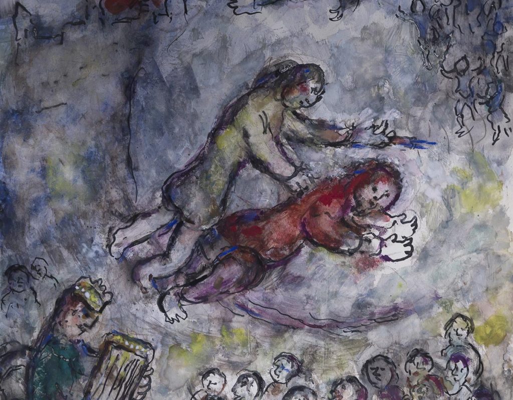 Marc Chagall, David and Goliah