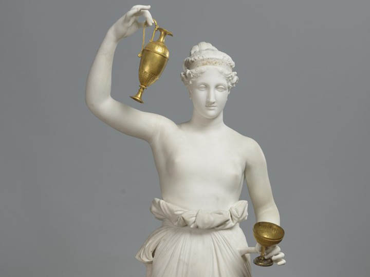 Antonio Canova - Ebe, marmo e bronzo dorato (Opera, 1800)