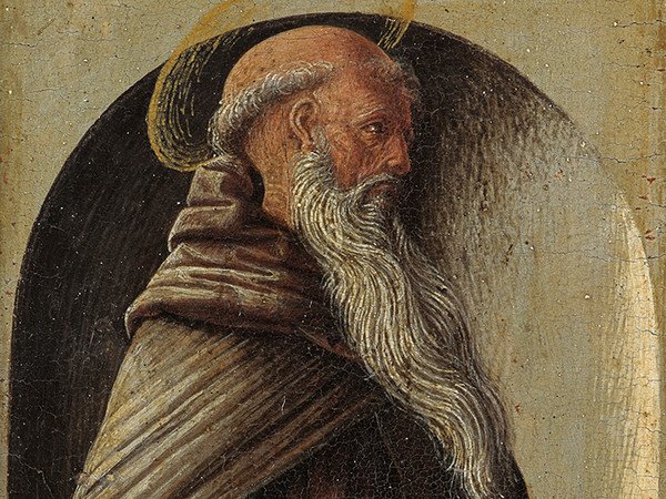 Polittico Griffoni. Sant'Antonio Abate (Ercole de Roberti, Museum Boijmans Van Beuningen. Rotterdam)