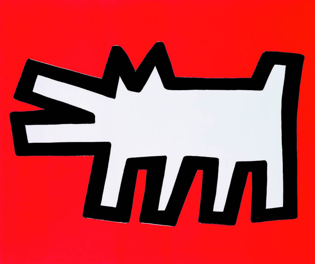 Icons [Icone] 1990 Serigrafia su carta con rilievo, 53.5 x 63.5 cm, Ed. 221/250 Courtesy of Nakamura Keith Haring Collection © Keith Haring Foundation