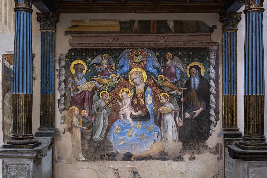 Ottaviano di Martino Nelli (Gubbio, 1370 ca – 1448-49), Madonna del Belvedere, affresco (Chiesa di Santa Maria Nuova)