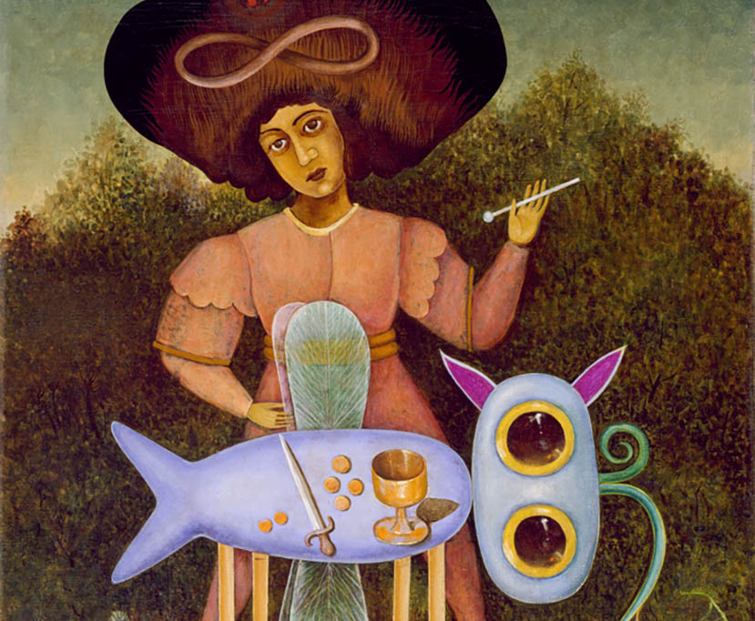 Victor Brauner (1903–1966) Il surrealista (Le Surréaliste), 1947 Olio su tela, 60 x 45 cm Collezione Peggy Guggenheim, Venezia (Fondazione Solomon R. Guggenheim, New York) 76.2553 PG 111