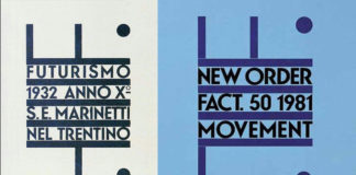 NewOrder, Movement (cover, Peter Saville Artwork) vs Futurismo (manifesto by Fortunato Depero)