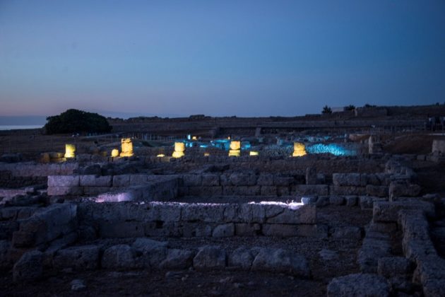 Drawing Egnazia, Lo spettacolo dell'archeologia, rovine notturne