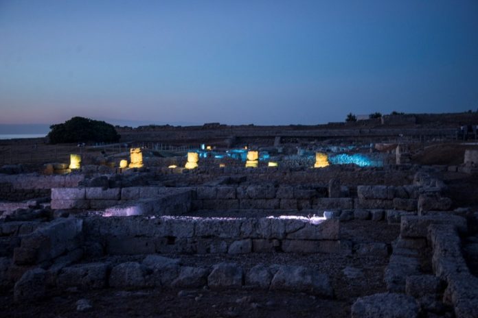 Drawing Egnazia, Lo spettacolo dell'archeologia, rovine notturne