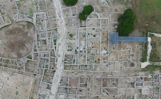 Egnazia, Parco archeologico, aerial view