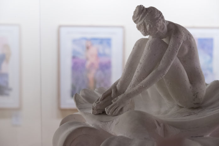 MIlo Manara, Statua di BB, (Bologna, MOstra antologica Palazzo Pallavicini 2017)