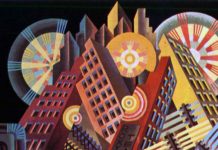 Fortunato Depero, Skyscrapers and Tunnels, 1930 - Dettaglio