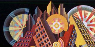 Fortunato Depero, Skyscrapers and Tunnels, 1930 - Dettaglio