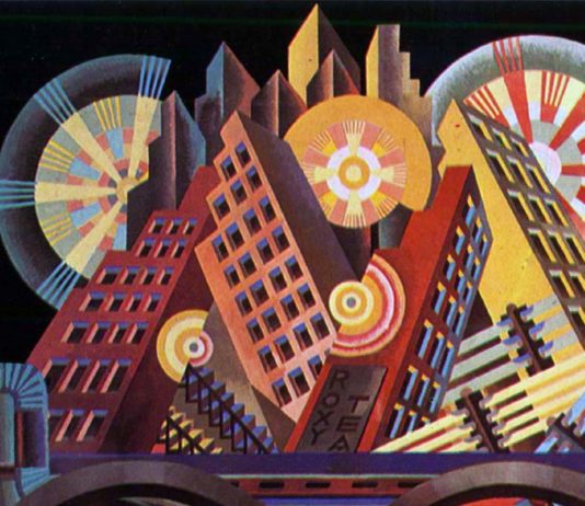 Fortunato Depero, Skyscrapers and Tunnels, 1930 - Dettaglio