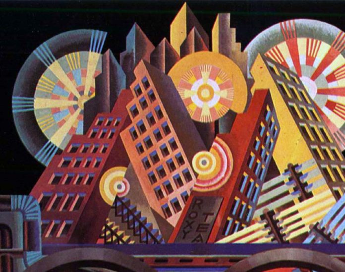 Fortunato Depero, Skyscrapers and Tunnels, 1930 - Dettaglio