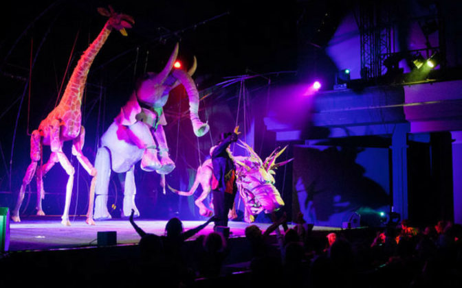 Carnevale di Venezia 2018, Mestre - Circo e marionette giganti della compagnia polacca Teatr Klinika Lalek