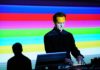 Alva Noto performing at Raster-Noton Electric Campfire 2017, Villa Massimo - ROME