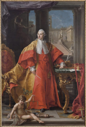 P. Batoni, Ritratto a figura intera del Principe Abbondio Rezzonico, 1766, Gallerie Nazionali d'Arte Antica di Roma. Palazzo Barberini. Foto di Mauro Coen