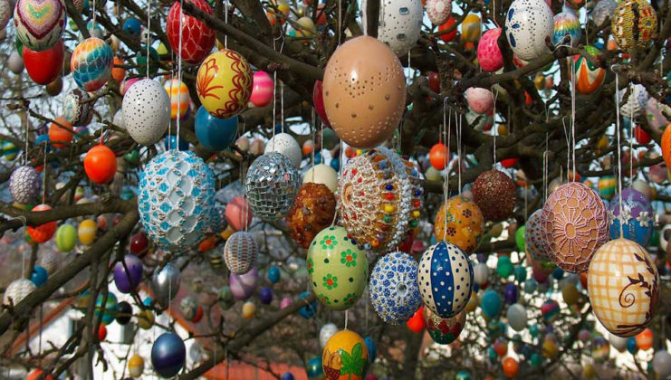 GERMANIA - tradizioni pasquali: l'albero di Pasqua