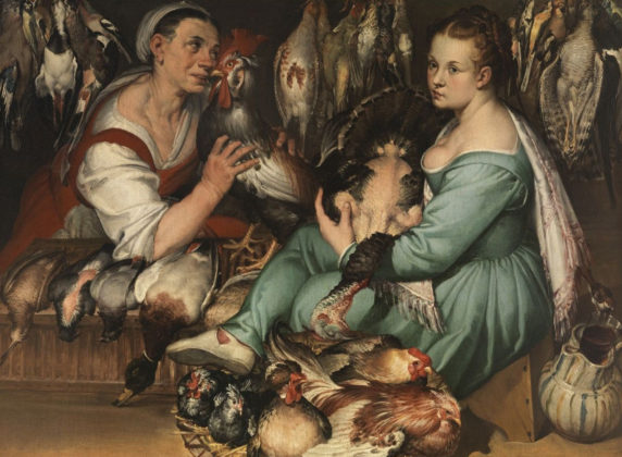 L'eterno e il tempo tra Michelangelo e Cavavaggio - Le venditrici di pollame, BArtolomeo Passerotti - 1580