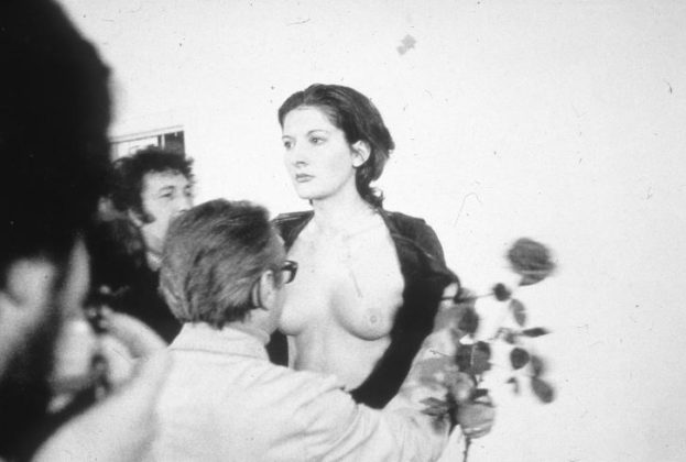 Marina Abramović, Rhythm 0, 1974, Courtesy of Marina Abramović Archives and Lisson Gallery, London