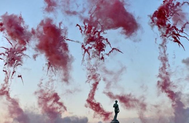 Cai Guo-Qiang, Flora Comedia - Uffizi, FIRENZE