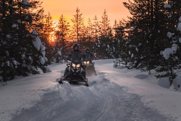 Rovaniemi. capitale delle Lapponia - Finlandia (motoslitte)