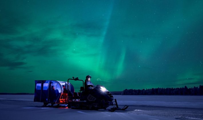 Rovaniemi. capitale delle Lapponia - Finlandia (aurora boreale)