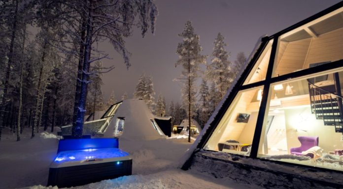 Rovaniemi. capitale delle Lapponia - Finlandia (resort, igloo di vetro)