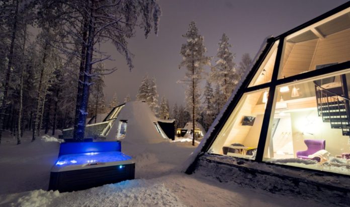 Rovaniemi. capitale delle Lapponia - Finlandia (resort, igloo di vetro)