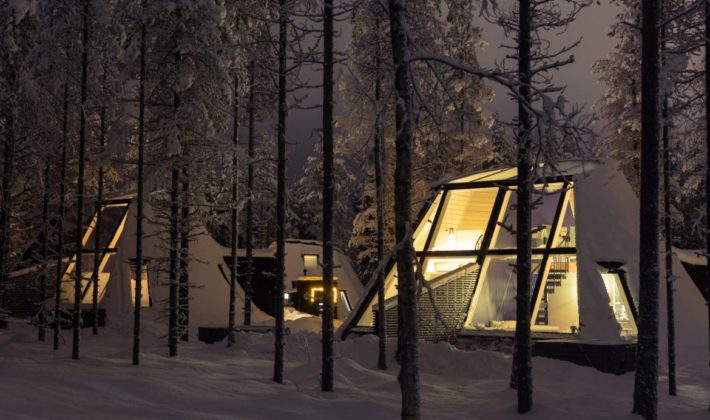 Rovaniemi. capitale delle Lapponia - Finlandia (resort, igloo di vetro)