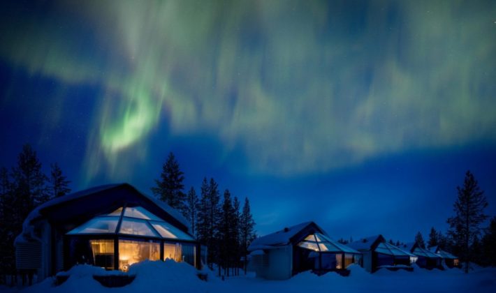 Rovaniemi. capitale delle Lapponia - Finlandia (resort, igloo di vetro)