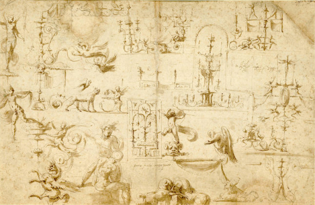 Leonardo da Vinci. Studi di grottesche