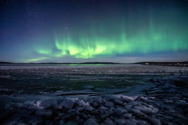 Rovaniemi. capitale delle Lapponia - Finlandia (aurora boreale)