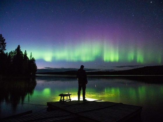 Rovaniemi. capitale delle Lapponia - Finlandia (aurora boreale)