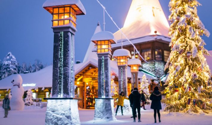 Rovaniemi. capitale delle Lapponia - Finlandia (Santa Village, circolo polare artico)