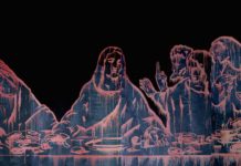 L'Ultima Cena dopo Leonardo. Wang Guangyi The Last Supper New Religion 2011 oil on canvas 400x160 cm
