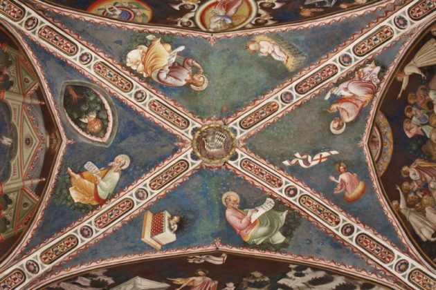 Rocca di Vignola, affreschi tardo gotici