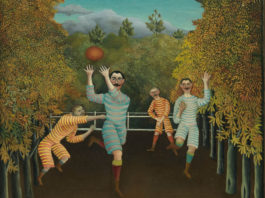 Henry Rosseau, I giocatori di football, 1908 Olio su tela