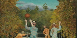 Henry Rosseau, I giocatori di football, 1908 Olio su tela