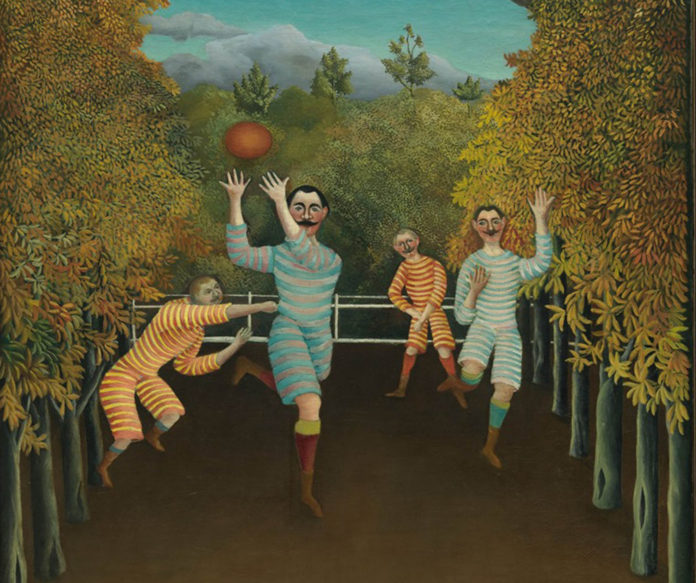 Henry Rosseau, I giocatori di football, 1908 Olio su tela