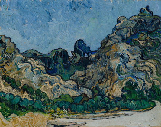 Vincent van Gogh. Montagne a Saint - Rémy ( Montagnes à Saint - Rémy ) , Saint - Rémy - de - Provence,1889. Olio su tela