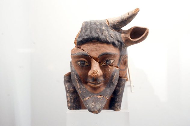Etruschi. VIaggio nelle terre dei Rasna (Museo Civico Archeologico di Bologna) - Divinità fluviale, terracotta