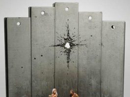 Banksy, natività (Scar of Betlehem) - Walled Off Hotel, 2019