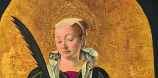 Polittico Griffoni. Santa Lucia (Francesco del Cossa. National Gallery of Art. Whashington)