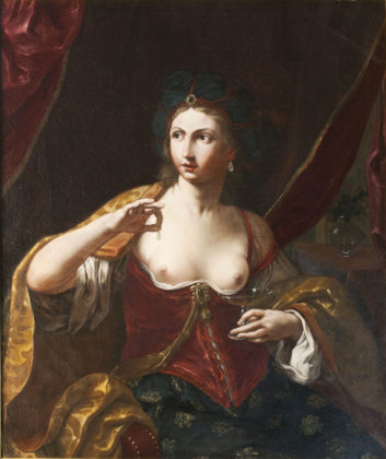 Le Signore dell'Arte: Elisabetta Sirani, Cleopatra Olio su tela, 110x91 cm Collezione Privata