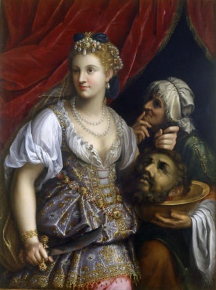 Fede Galizia, 'Giuditta con la testa di Oloferne', 1596 Olio su tela, 141x108 cm Galleria Borghese, Roma