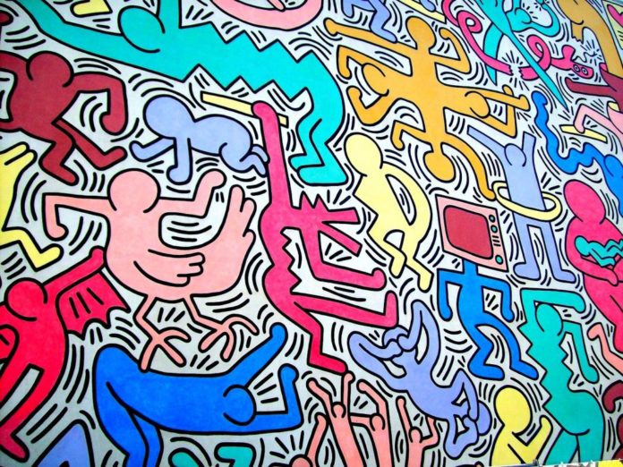 Keith Haring, Tuttomondo (1989 (Chiesa di Sant'Antonia abate a PISA))