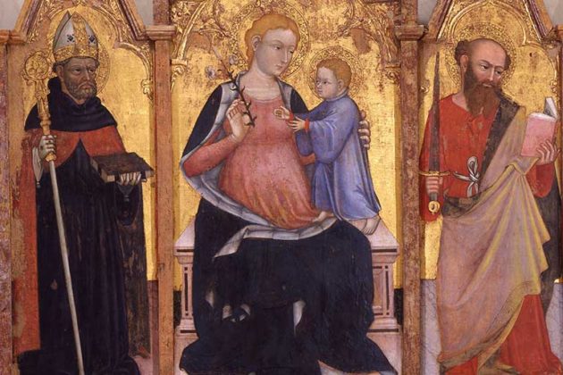 Ottaviano di Martino Nelli (Gubbio, 1370 ca – 1448-49), Polittico di Pietralunga. DETTAGLIO