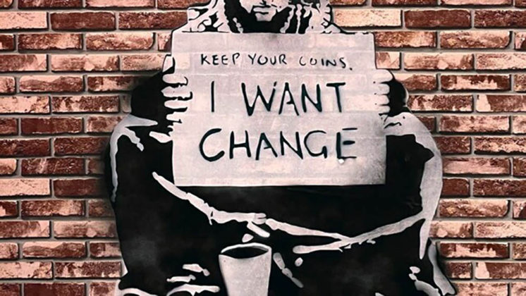 Banksy. I Want Change